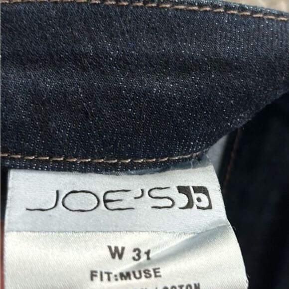 Joe's Jeans The Muse Mid Rise Women’s Flare  Leg Dark Blue Denim Jeans Size 31 - Picture 4 of 11